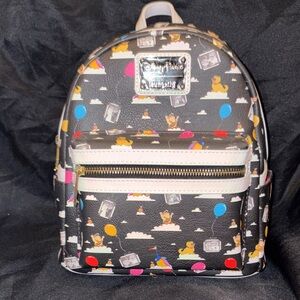 Loungefly Disney Parks Up Print Backpack - Black and Multicolor